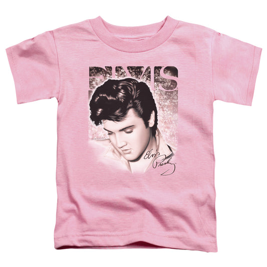 Elvis Presley Star Light Toddler Kids Youth T Shirt Pink