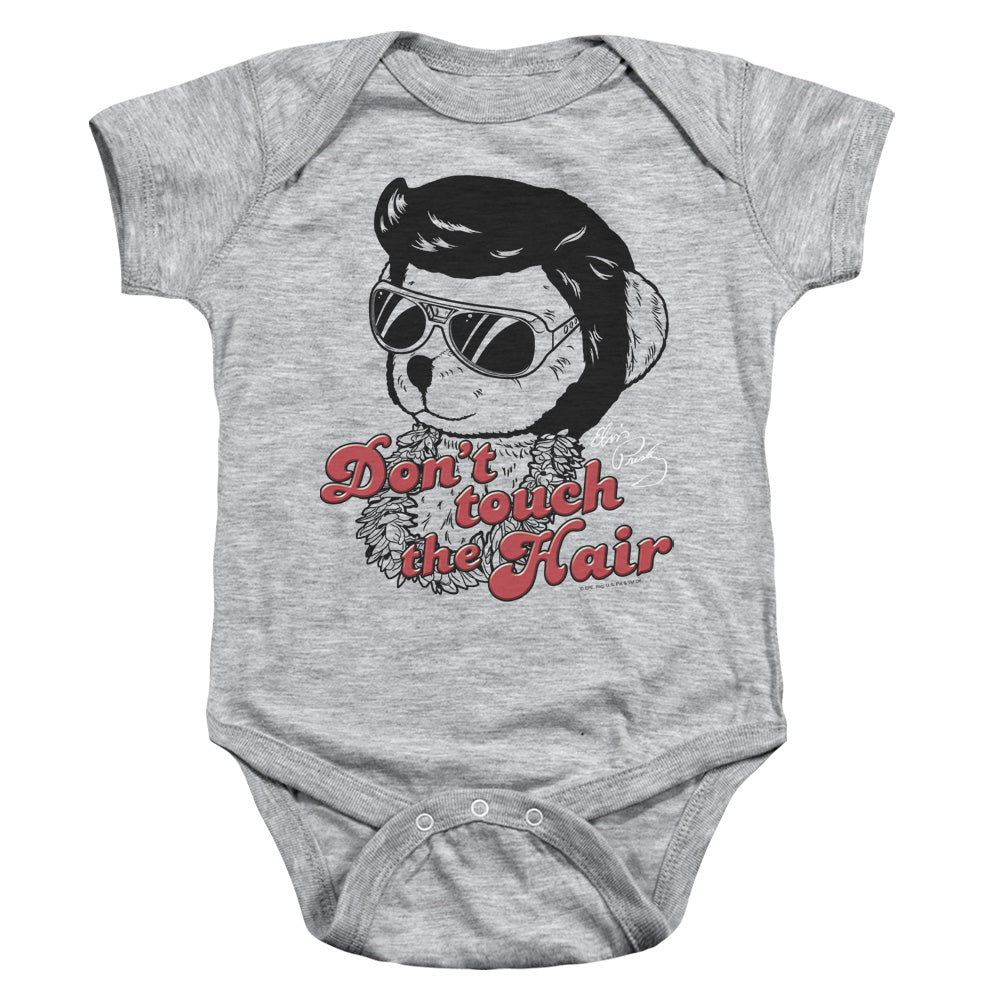 Elvis Presley Dont Touch the Hair Infant Baby Snapsuit Athletic Heather 