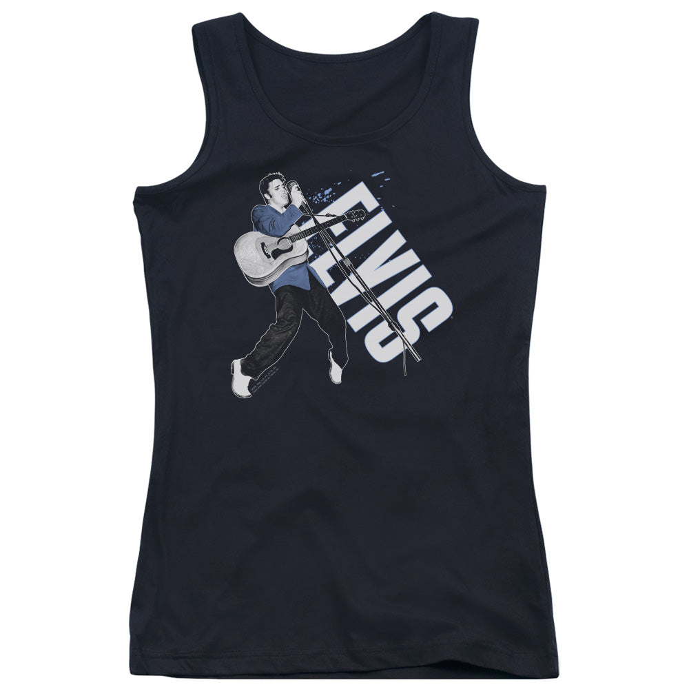 Elvis Presley on His Toes Womens Tank Top Shirt Black