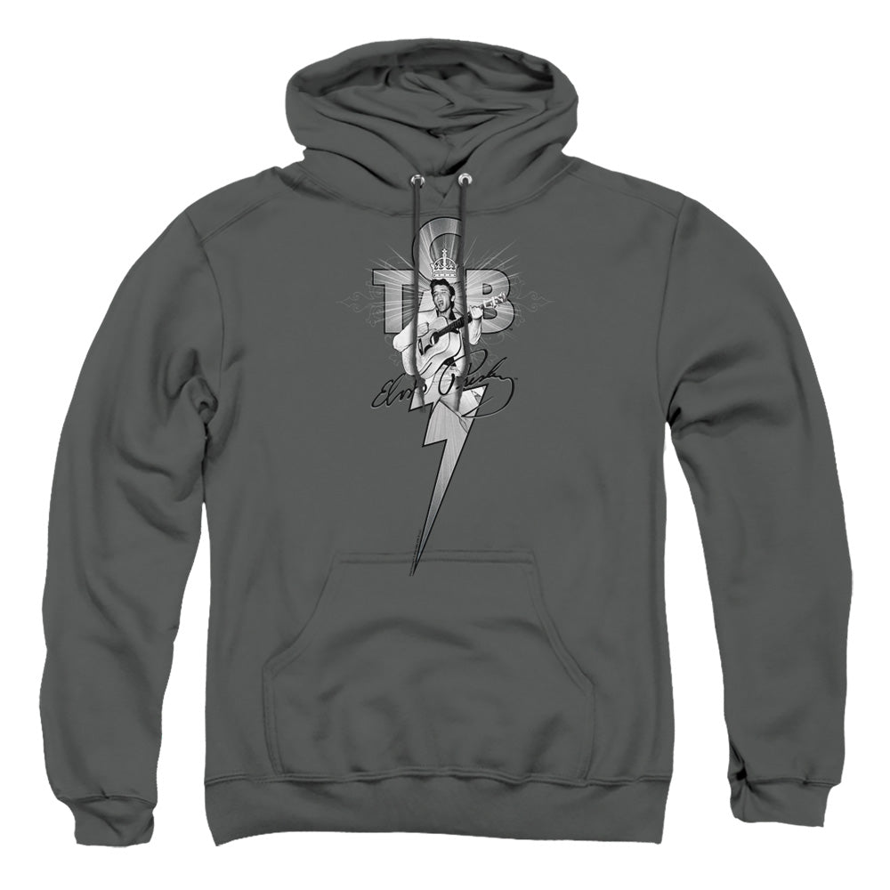 Elvis Presley Tcb Ornate Mens Hoodie Charcoal