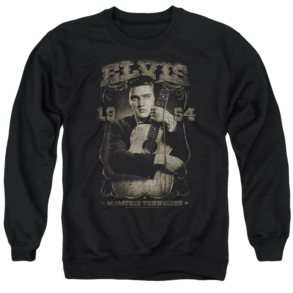 Elvis Presley 1954 Mens Crewneck Sweatshirt Black