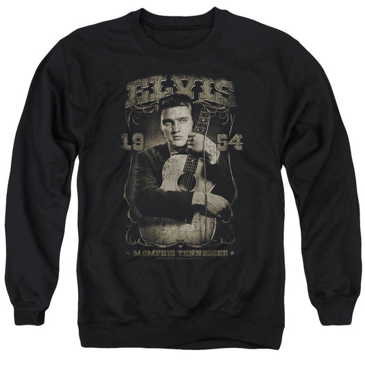 Elvis Presley 1954 Mens Crewneck Sweatshirt Black