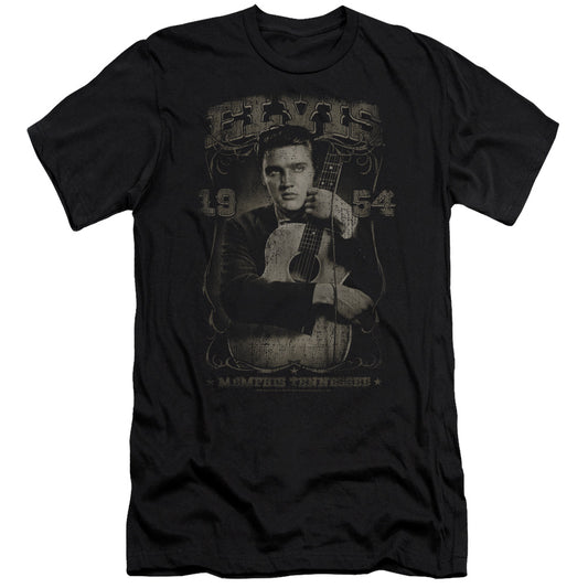 Elvis Presley 1954 Slim Fit Mens T Shirt Black