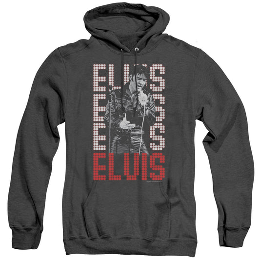 Elvis Presley 1968 Heather Mens Hoodie Black