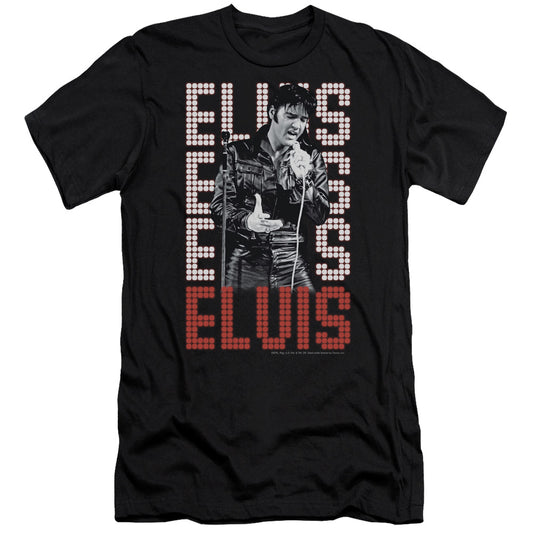 Elvis Presley 1968 Slim Fit Mens T Shirt Black