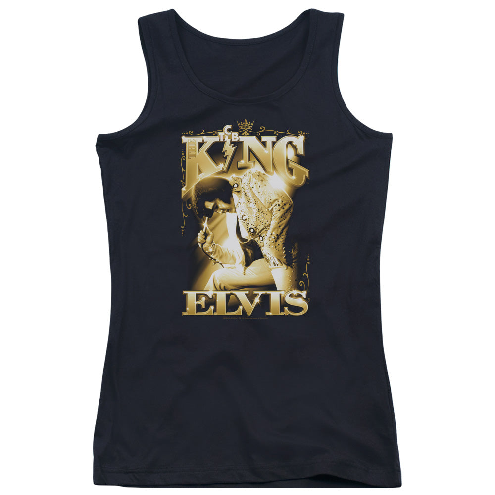 Elvis Presley the King Womens Tank Top Shirt Black