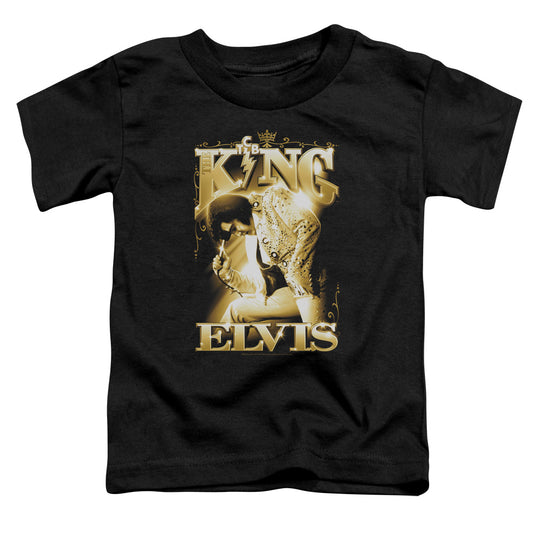 Elvis Presley the King Toddler Kids Youth T Shirt Black