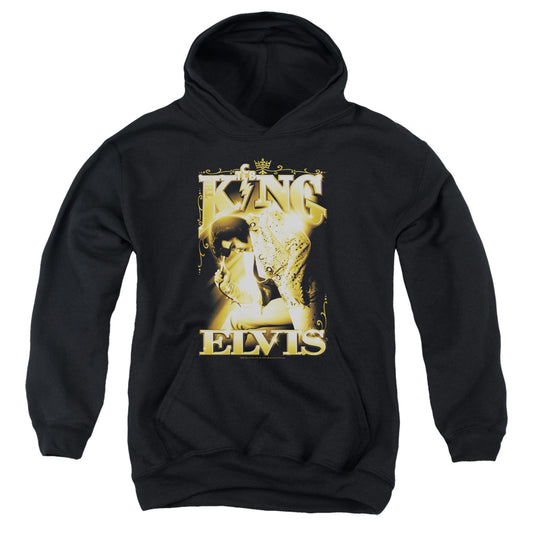 Elvis Presley the King Kids Youth Hoodie Black