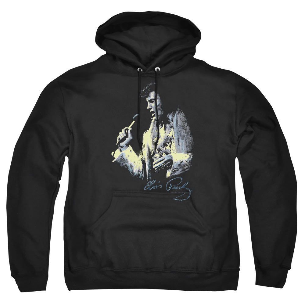 Elvis Presley Painted King Mens Hoodie Black