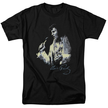 Elvis Presley Painted King Mens T Shirt Black