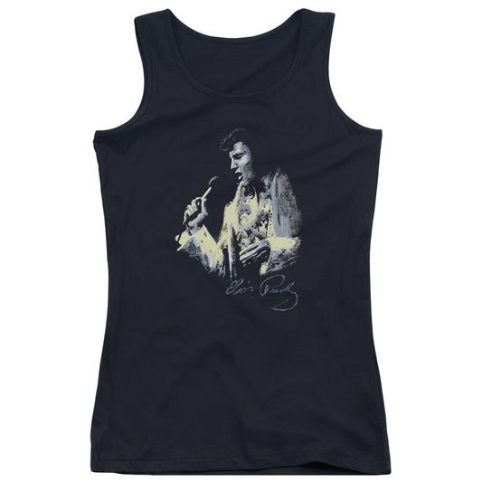 Elvis Presley Painted King Womens Tank Top Shirt Black