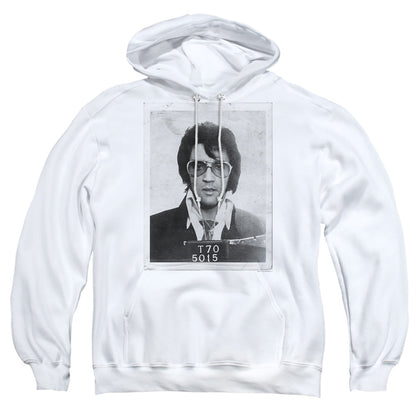 Elvis Presley Framed Mens Hoodie White