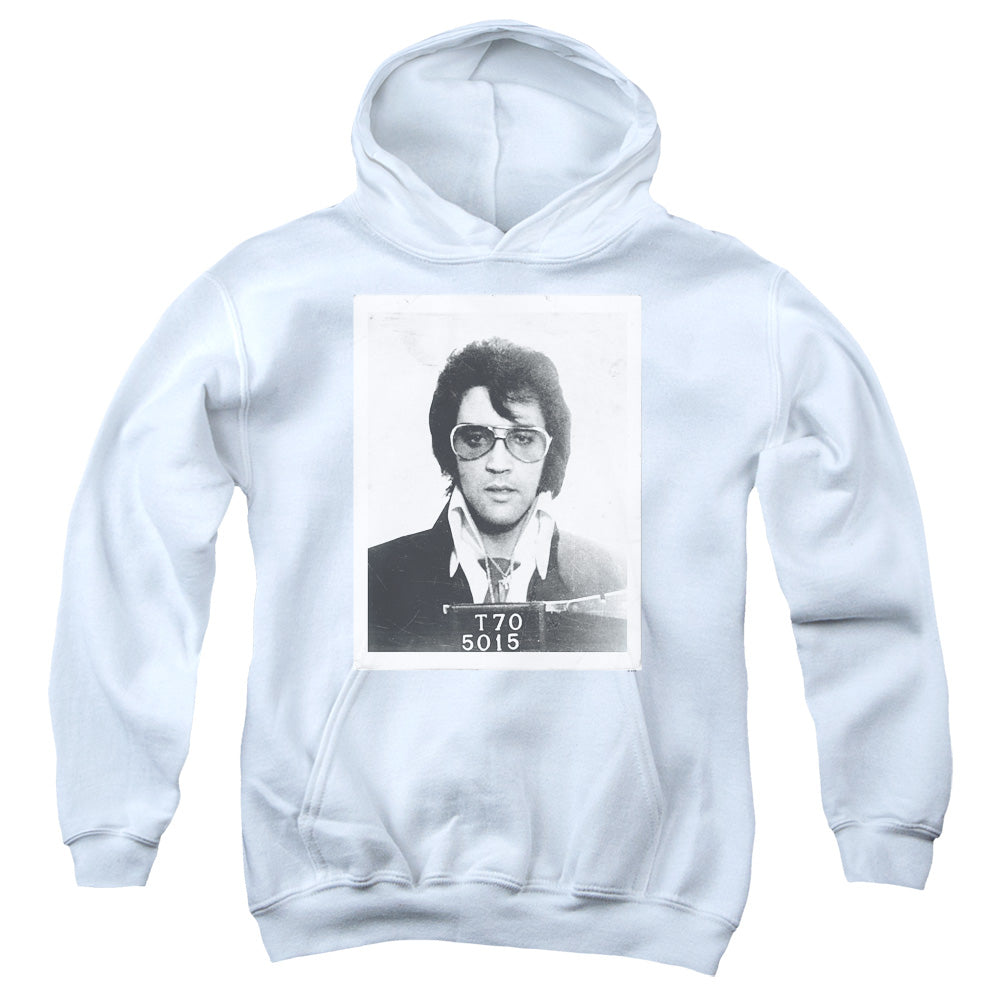 Elvis Presley Framed Kids Youth Hoodie White