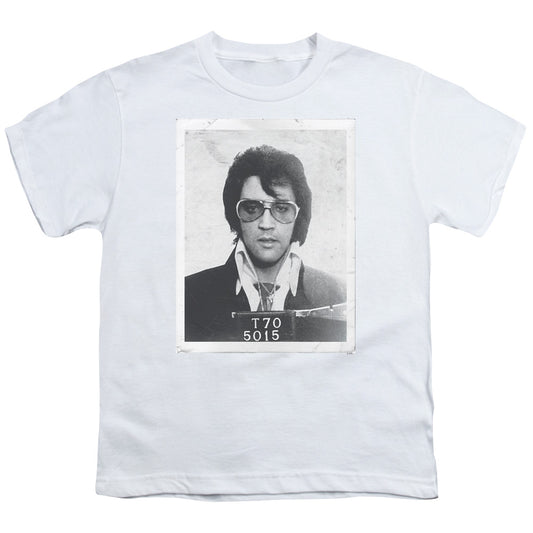 Elvis Presley Framed Kids Youth T Shirt White