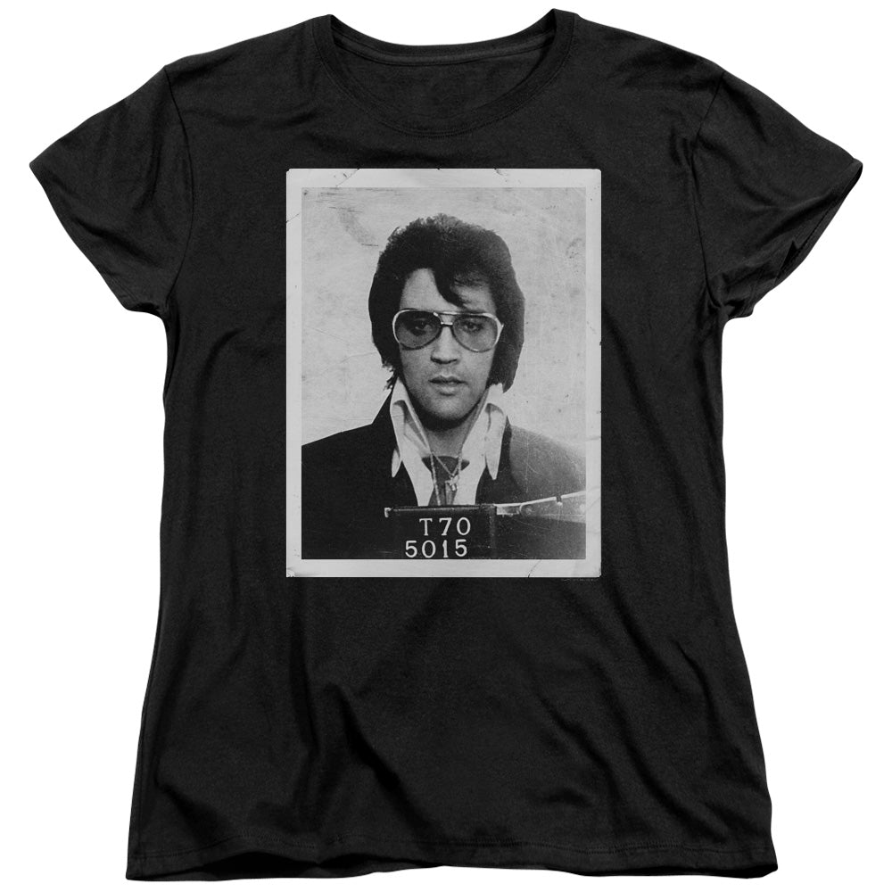 Elvis Presley Framed Womens T Shirt Black