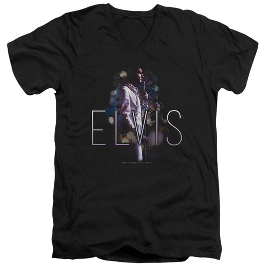 Elvis Presley Dream State Mens Slim Fit V-Neck T Shirt Black