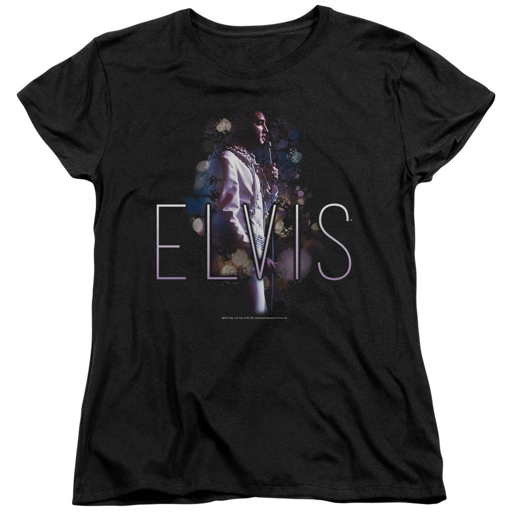 Elvis Presley Dream State Womens T Shirt Black