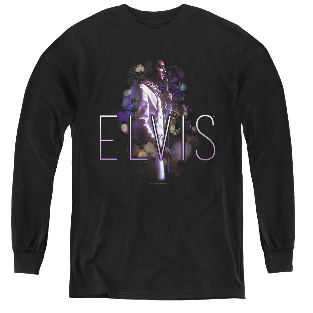 Elvis Presley Dream State Long Sleeve Kids Youth T Shirt Black