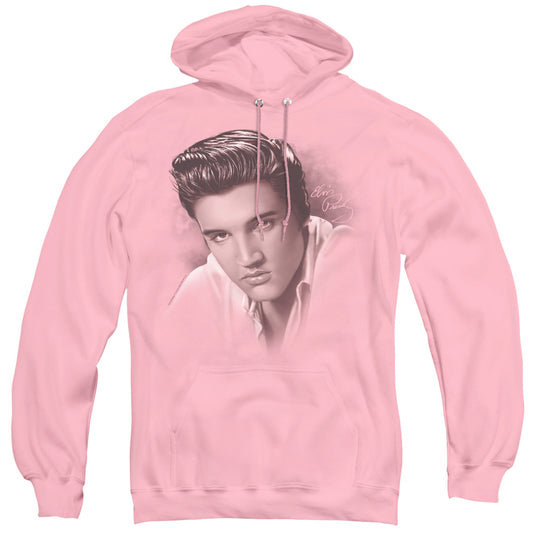 Elvis Presley the Stare Mens Hoodie Pink