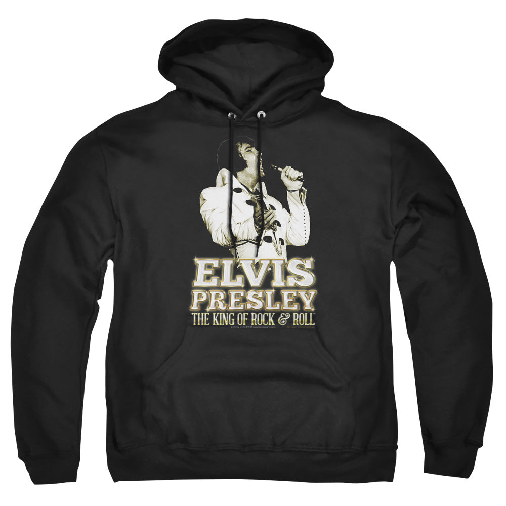 Elvis Presley Golden Mens Hoodie Black