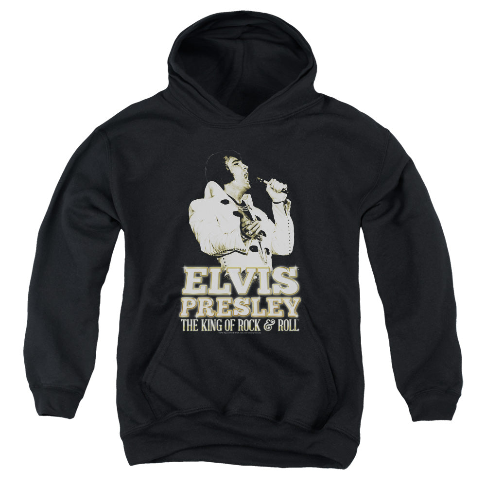 Elvis Presley Golden Kids Youth Hoodie Black