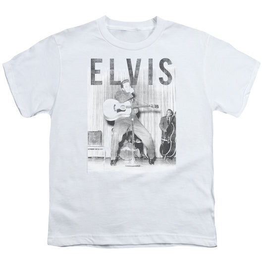 Elvis Presley With the Band Kids Youth T Shirt White