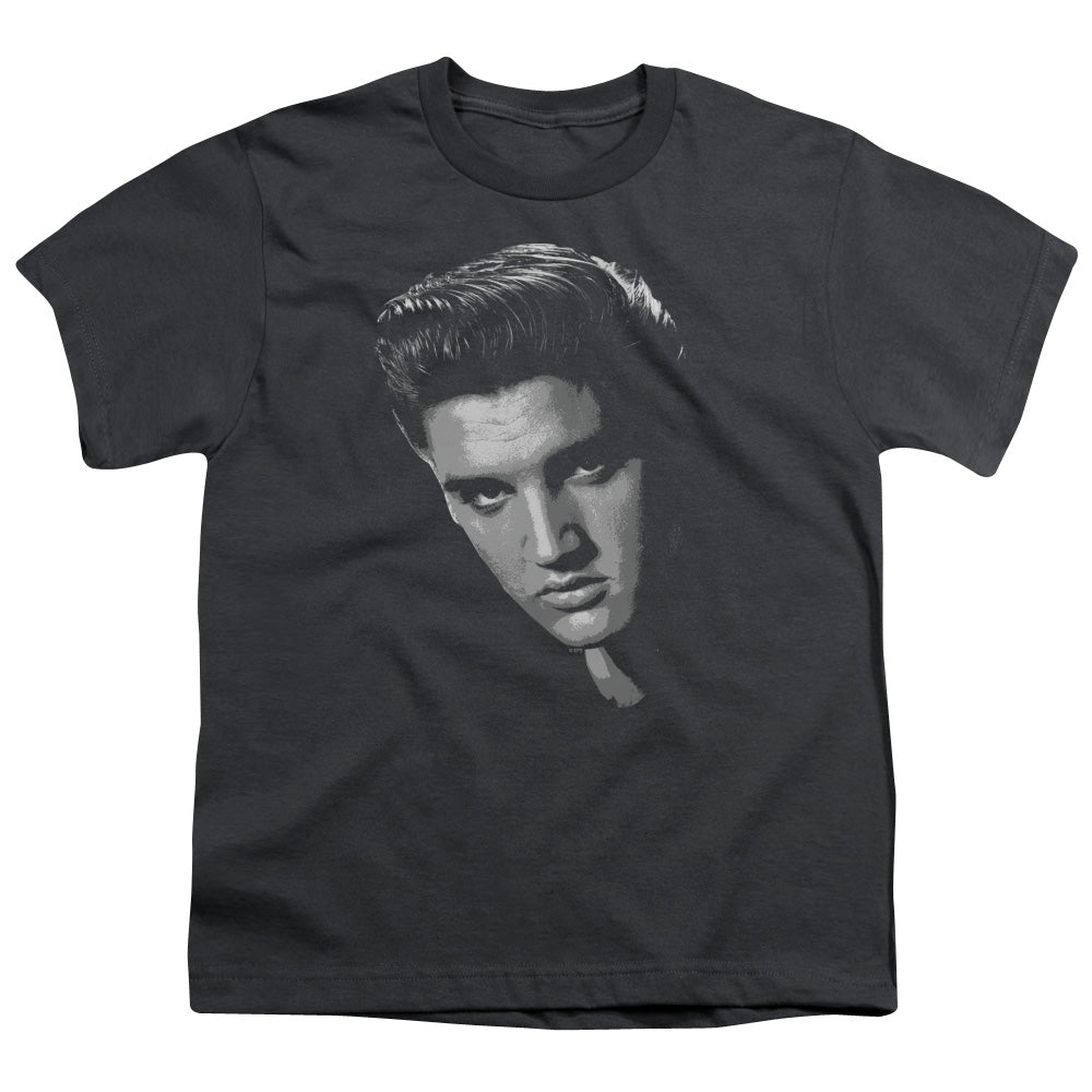 Elvis Presley American Idol Kids Youth T Shirt Charcoal