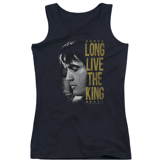 Elvis Presley Long Live the King Womens Tank Top Shirt Black