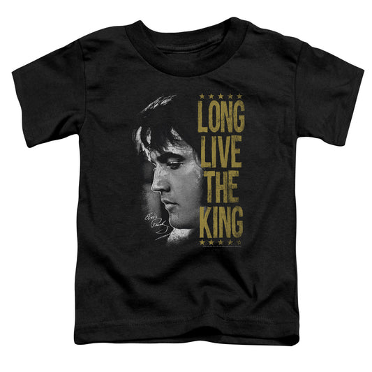 Elvis Presley Long Live the King Toddler Kids Youth T Shirt Black