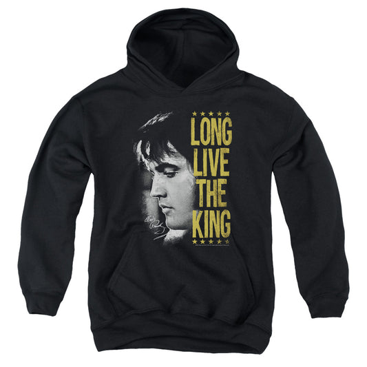 Elvis Presley Long Live the King Kids Youth Hoodie Black