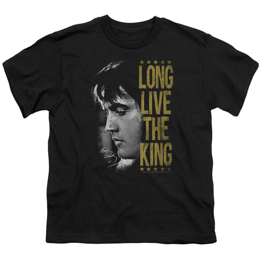 Elvis Presley Long Live the King Kids Youth T Shirt Black