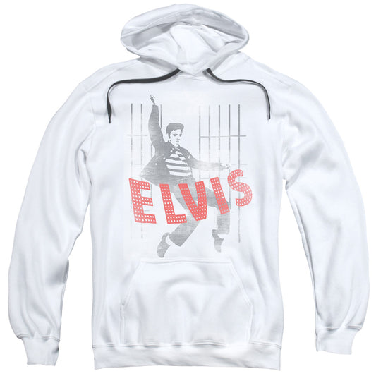 Elvis Presley Iconic Pose Mens Hoodie White