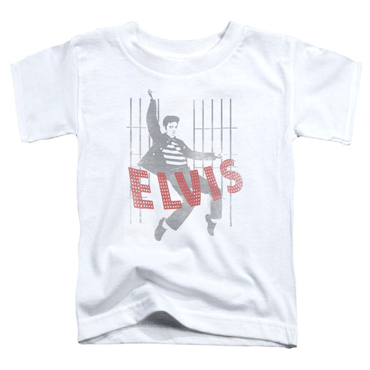 Elvis Presley Iconic Pose Toddler Kids Youth T Shirt White