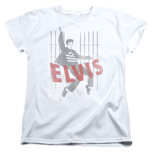 Elvis Presley Iconic Pose Womens T Shirt White