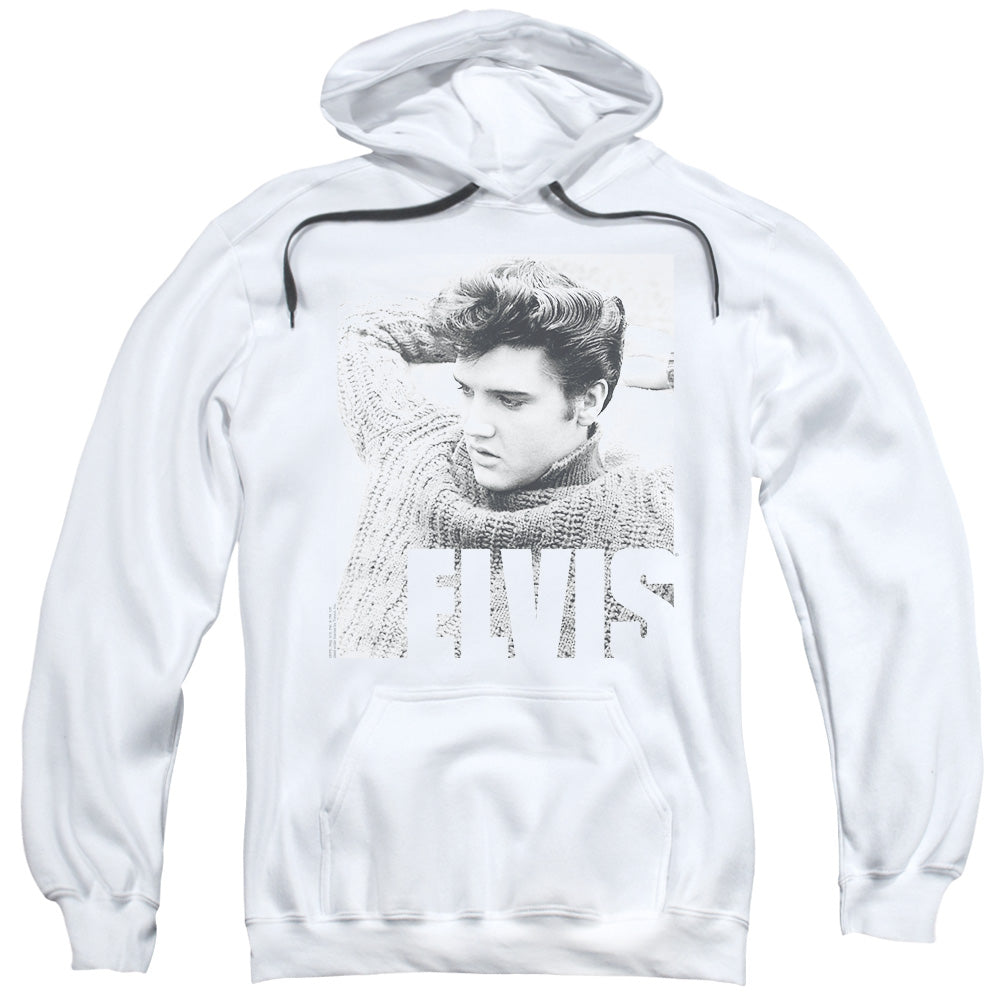 Elvis Presley Relaxing Mens Hoodie White
