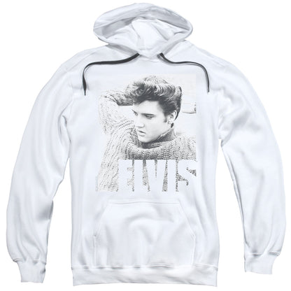 Elvis Presley Relaxing Mens Hoodie White