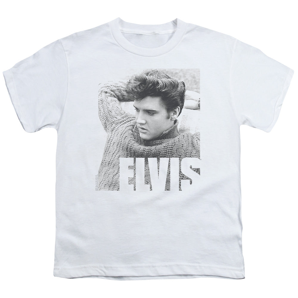 Elvis Presley Relaxing Kids Youth T Shirt White