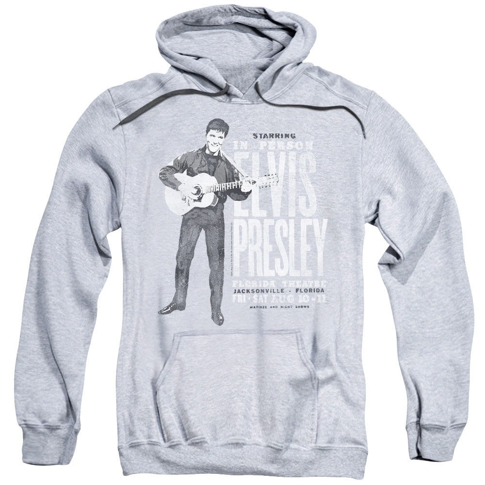 Elvis Presley in Person Mens Hoodie Athletic Heather