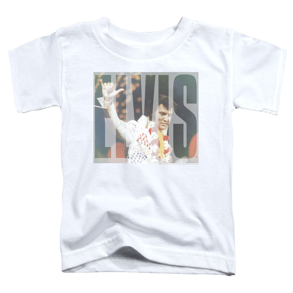 Elvis Presley Aloha Knockout Toddler Kids Youth T Shirt White