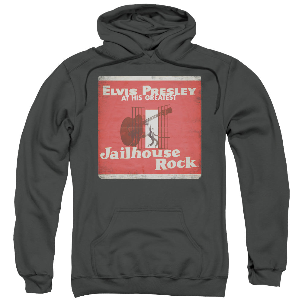 Elvis Presley Greatest Mens Hoodie Charcoal