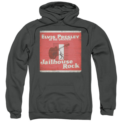 Elvis Presley Greatest Mens Hoodie Charcoal