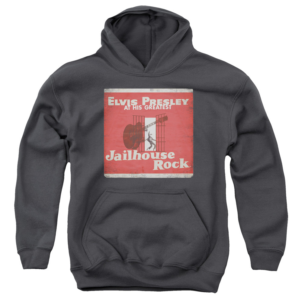 Elvis Presley Greatest Kids Youth Hoodie Charcoal