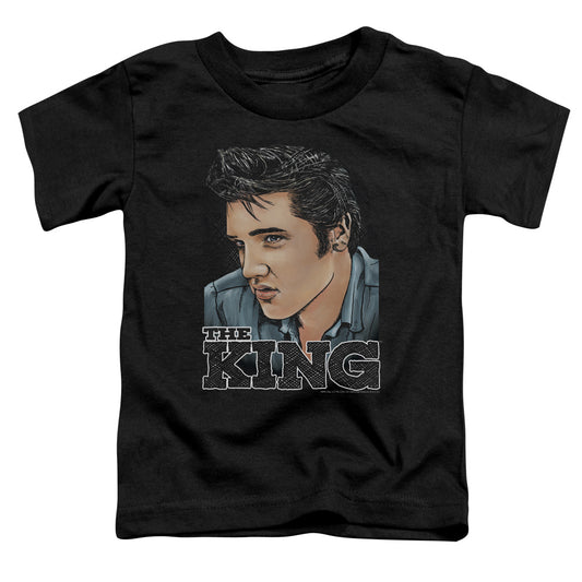 Elvis Presley Graphic King Toddler Kids Youth T Shirt Black