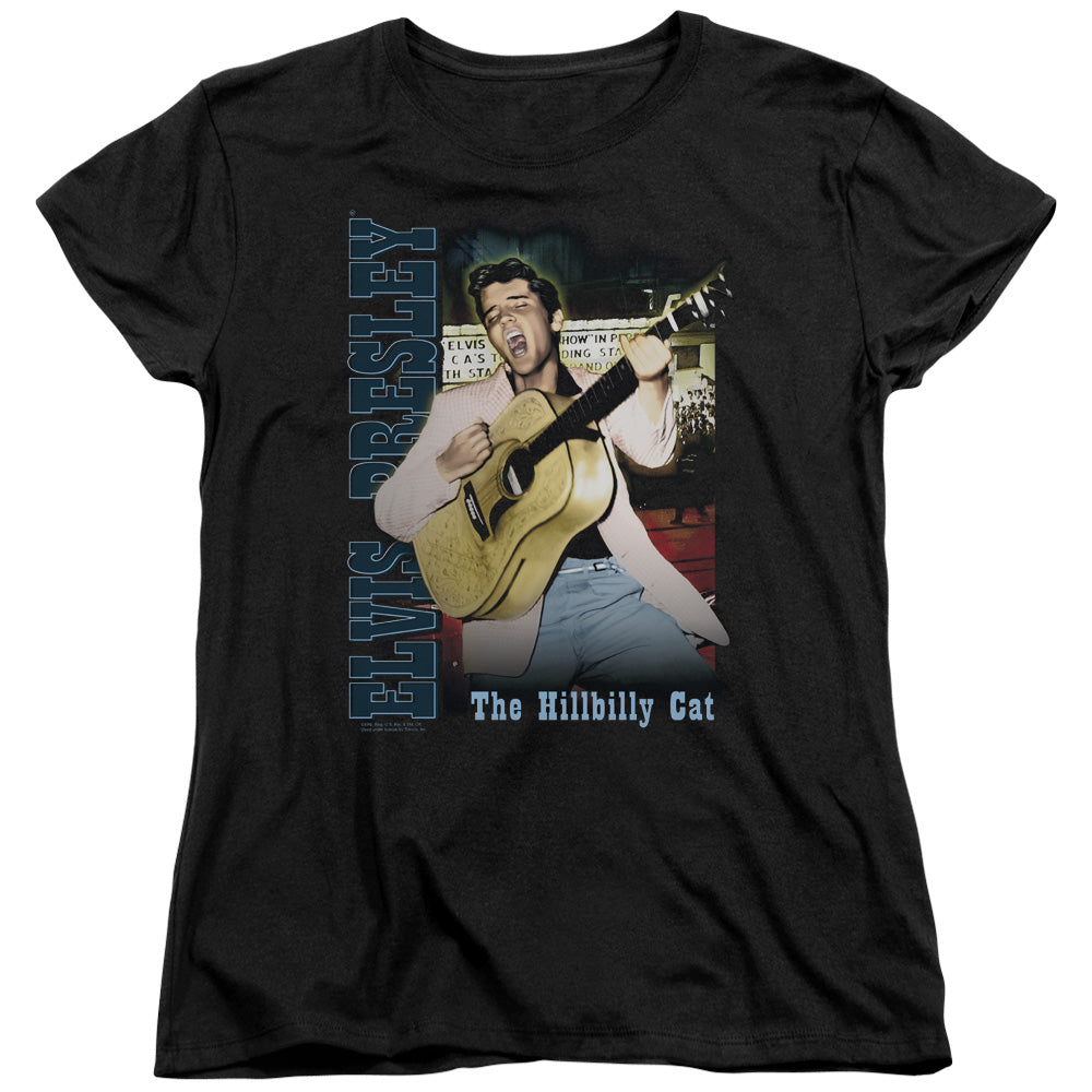 Elvis Presley Memphis Womens T Shirt Black