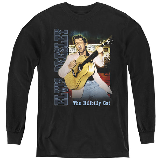 Elvis Presley Memphis Long Sleeve Kids Youth T Shirt Black