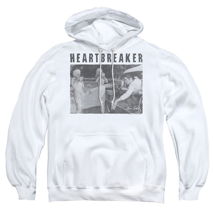 Elvis Presley Heartbreaker Mens Hoodie White Officially Licensed