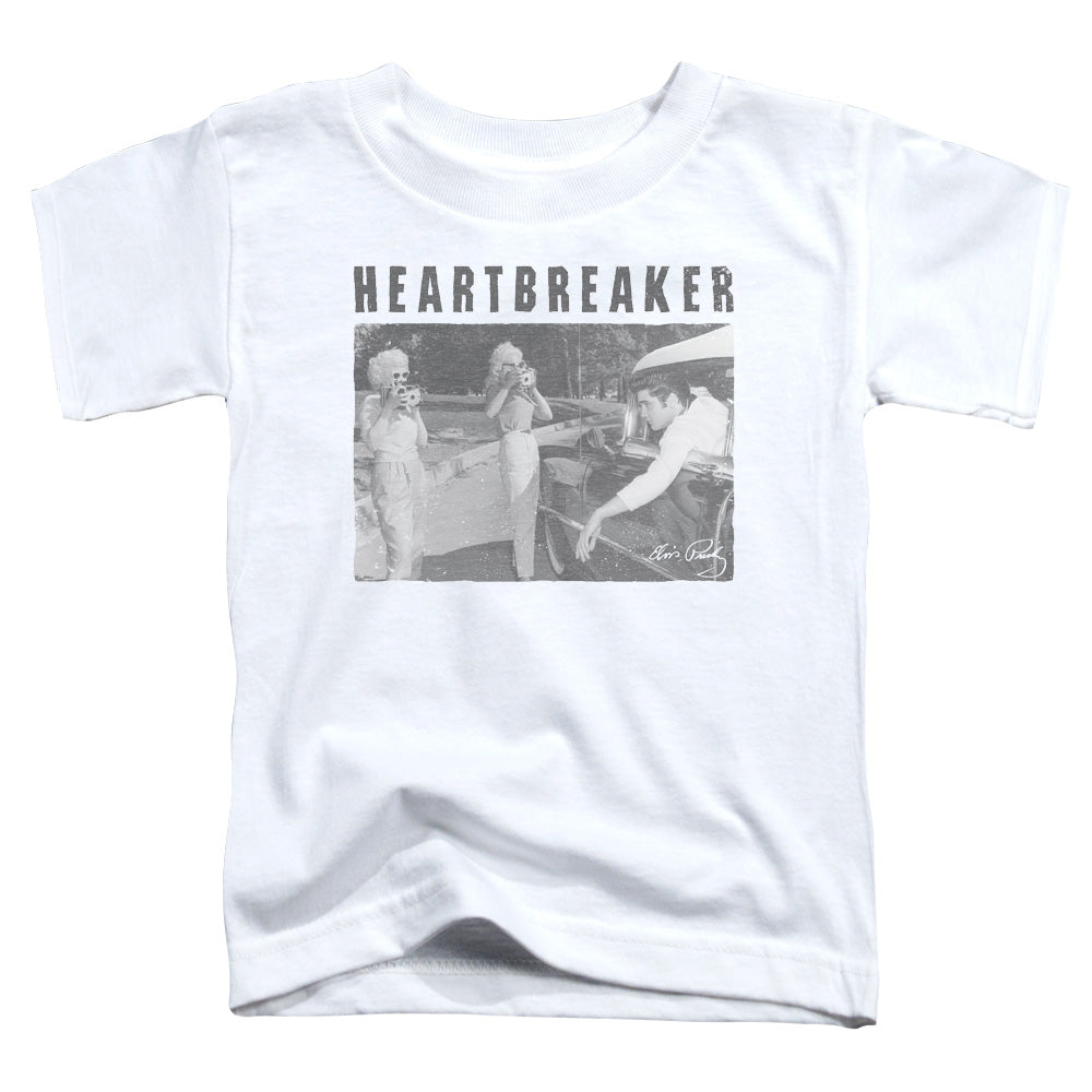 Elvis Presley Heartbreaker Toddler Kids Youth T Shirt White