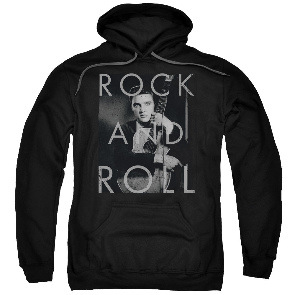 Elvis Presley Rock and Roll Mens Hoodie Black