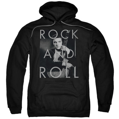Elvis Presley Rock and Roll Mens Hoodie Black