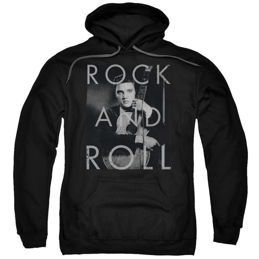 Elvis Presley Rock and Roll Mens Hoodie Black